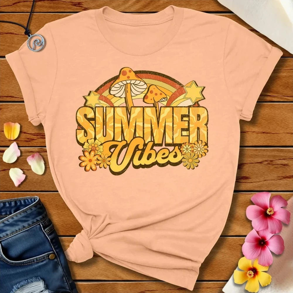 Groovy Summer Tee Peach by Salty By Choice® We love the beach ocean and anything around water.