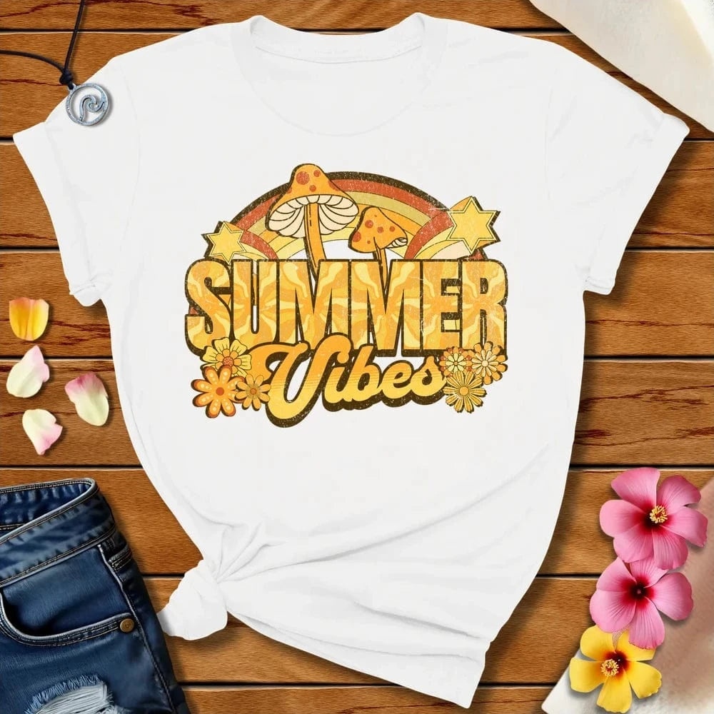 Groovy Summer Tee White by Salty By Choice® We love the beach ocean and anything around water.