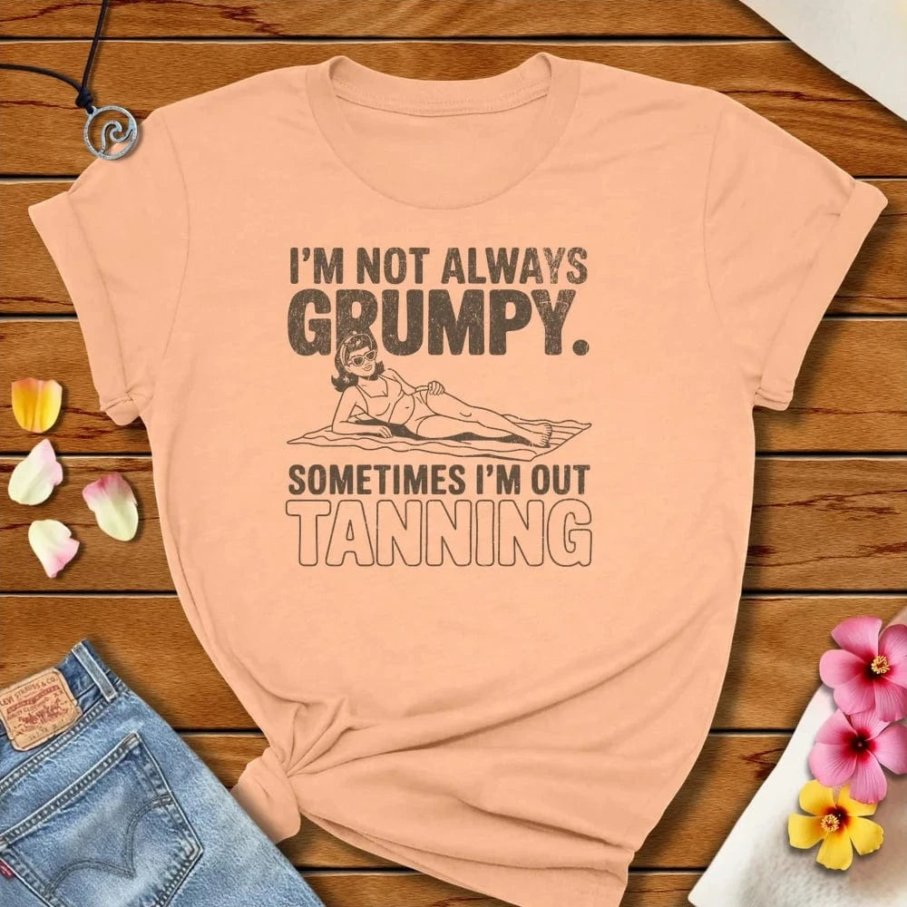 Grumpy Tee Heather Peach by Salty By Choice™ We love the beach ocean and anything around water.