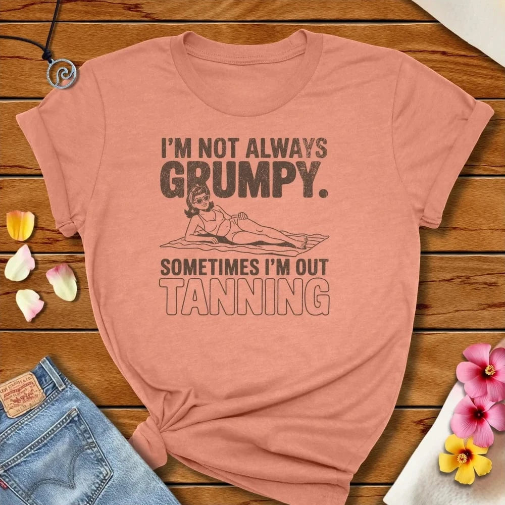Grumpy Tee Heather Prism Sunset by Salty By Choice™ We love the beach ocean and anything around water.