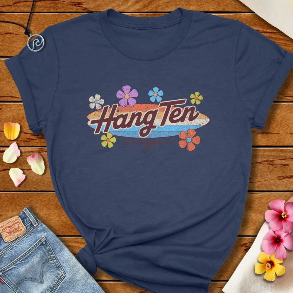 Hang Ten Hmb Tee Heather Navy by Salty By Choice™ We love the beach ocean and anything around water.