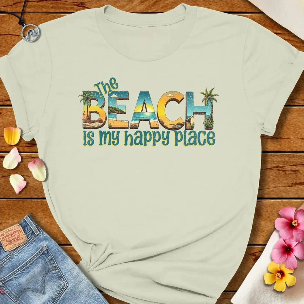 Happy Place Tee Citron by Salty By Choice® We love the beach ocean and anything around water.