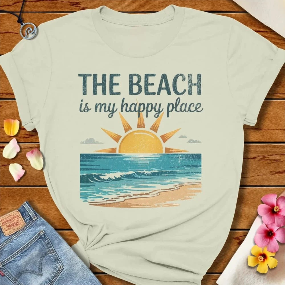 Happy Place Tee Citron by Salty By Choice™ We love the beach ocean and anything around water.