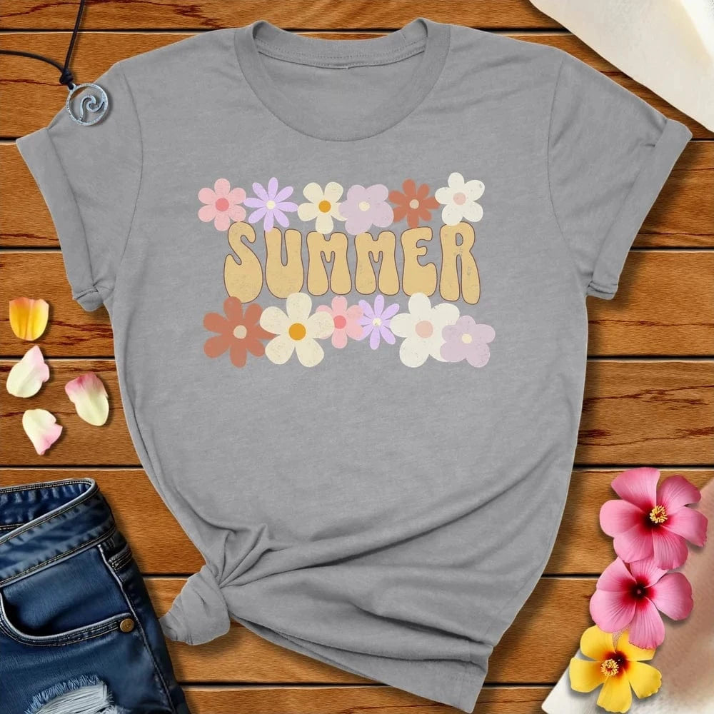 Happy Summertime Tee Athletic Heather by Salty By Choice® We love the beach ocean and anything around water.