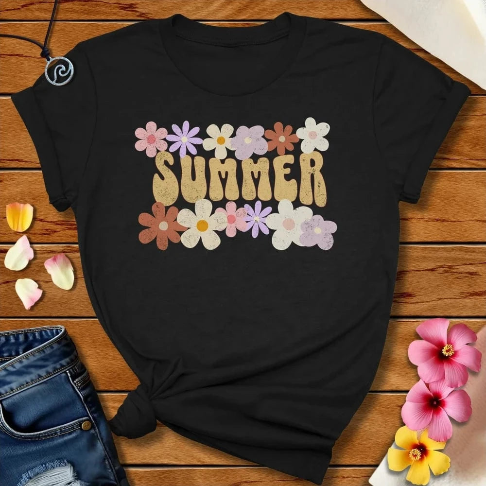 Happy Summertime Tee Black Heather by Salty By Choice® We love the beach ocean and anything around water.