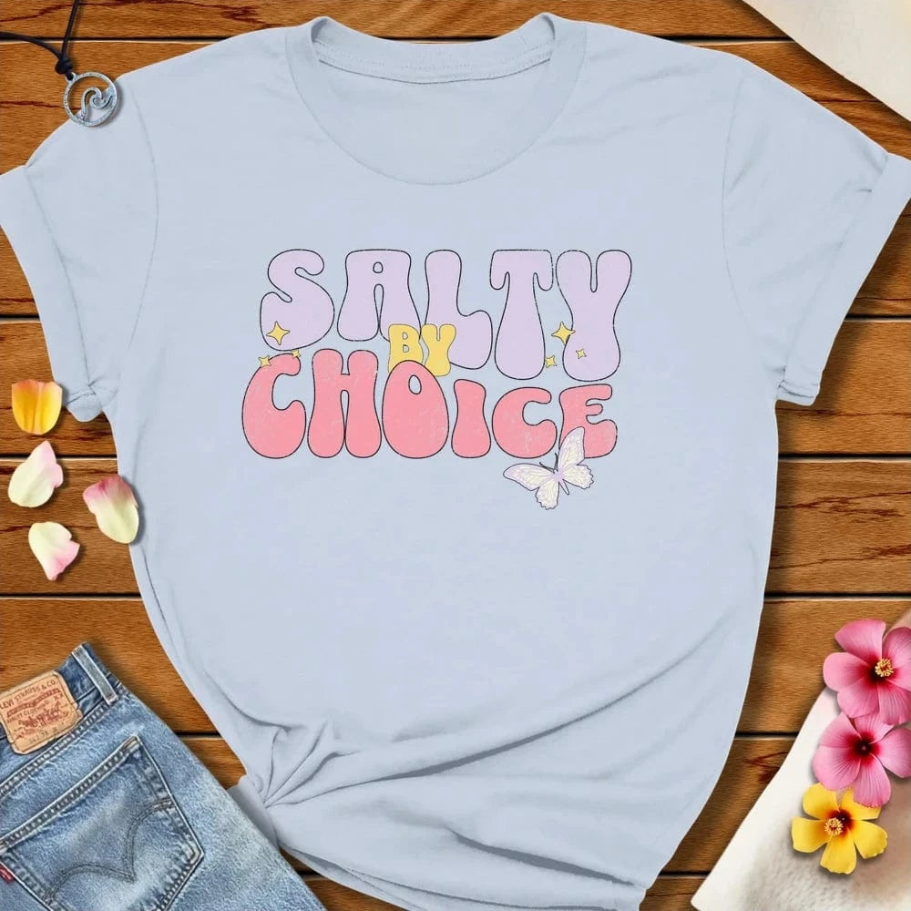 Hippie Salty Tee Light Blue by Salty By Choice® We love the beach ocean and anything around water.