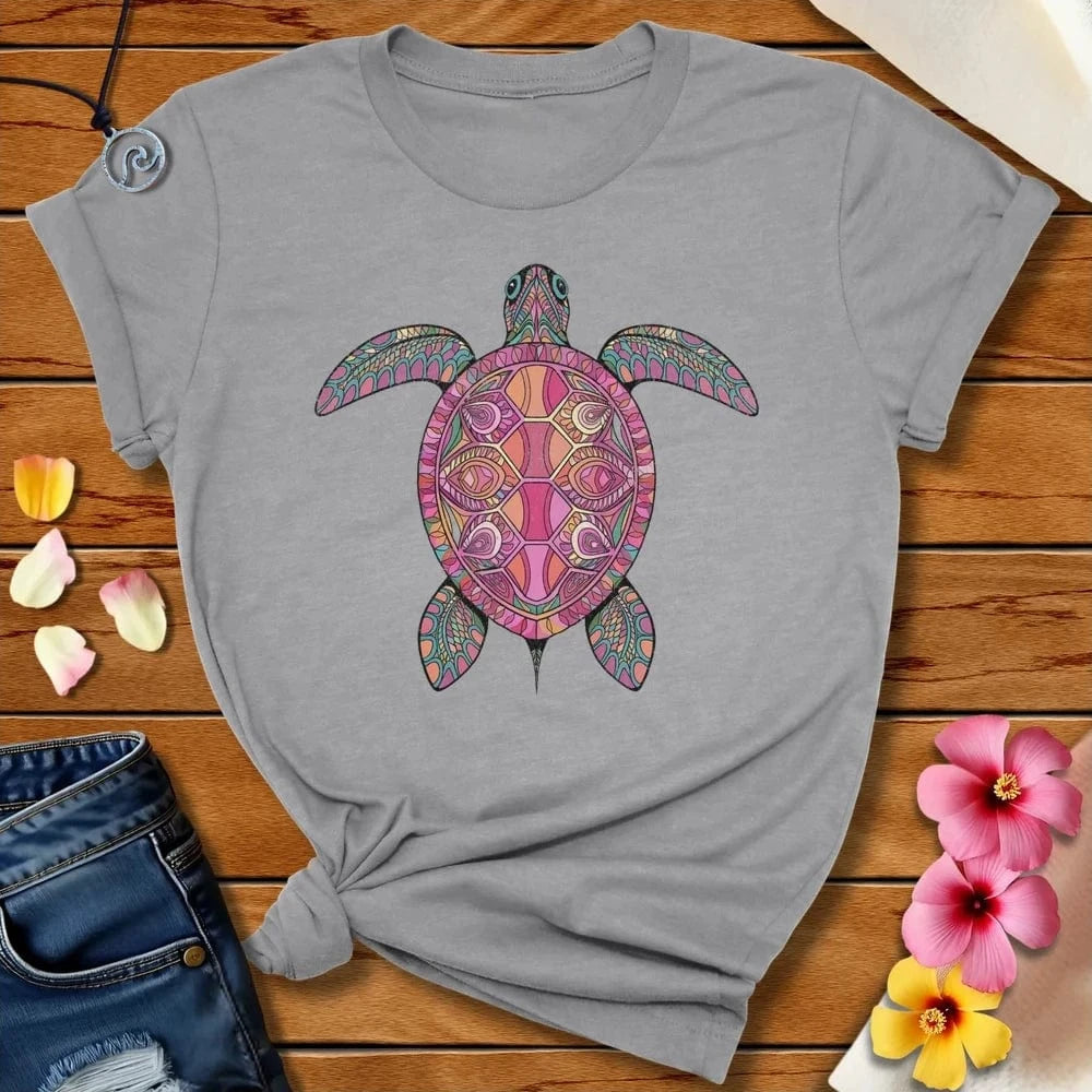 Hippie Turtle Tee Athletic Heather by Salty By Choice® We love the beach ocean and anything around water.