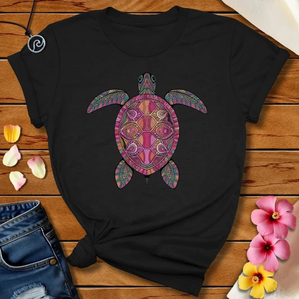 Hippie Turtle Tee Black Heather by Salty By Choice® We love the beach ocean and anything around water.