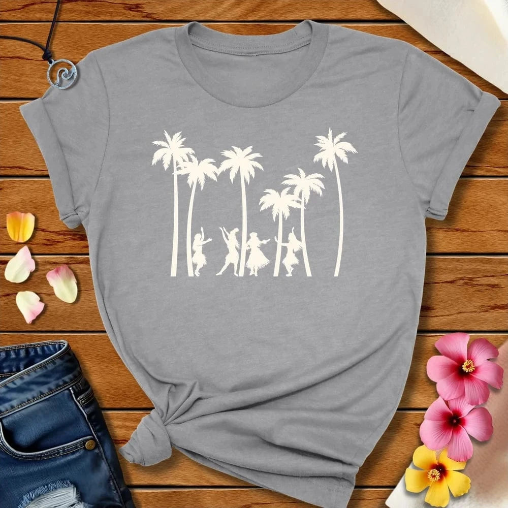 Hula Palm Tee Athletic Heather by Salty By Choice® We love the beach ocean and anything around water.