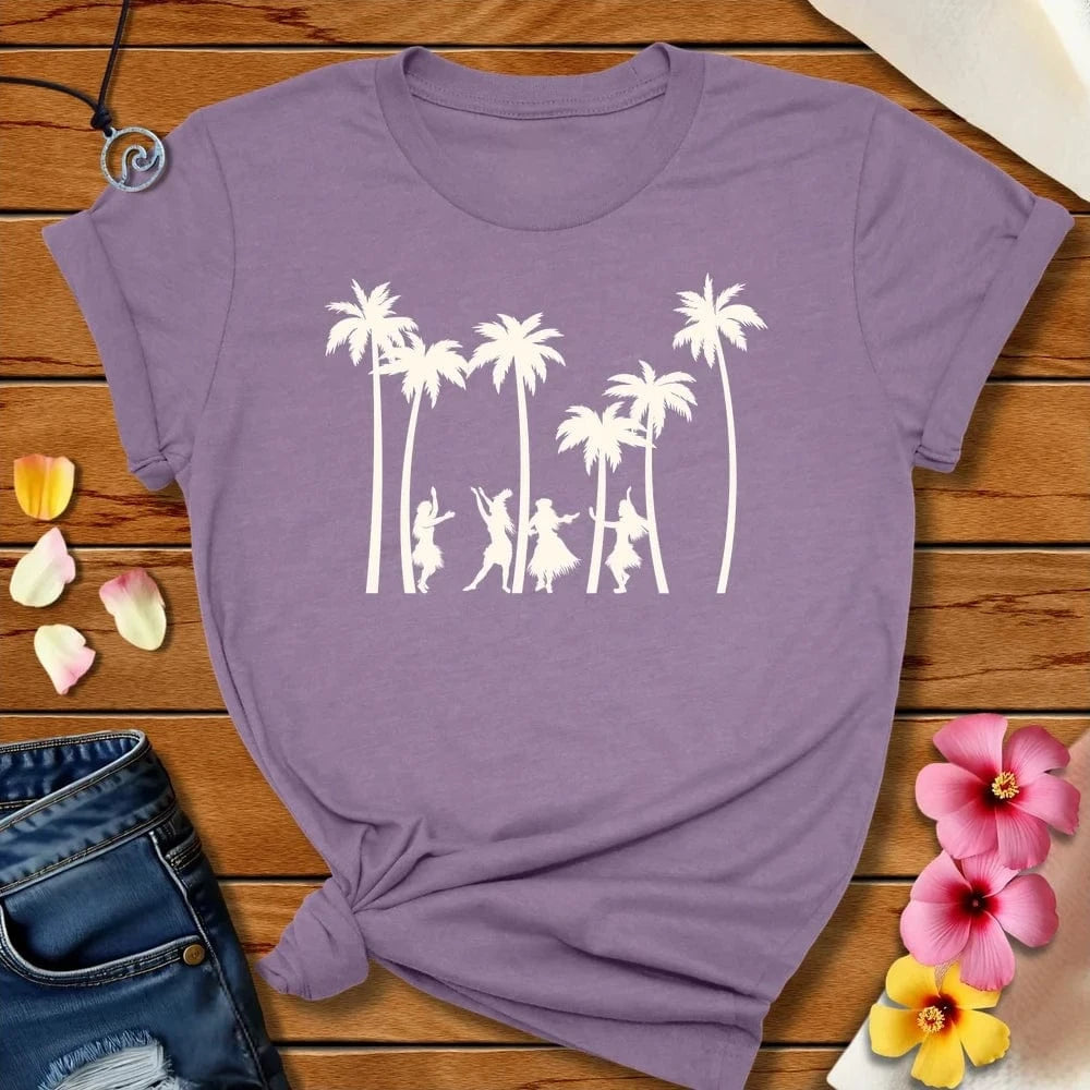 Hula Palm Tee Heather Purple by Salty By Choice™ We love the beach ocean and anything around water.