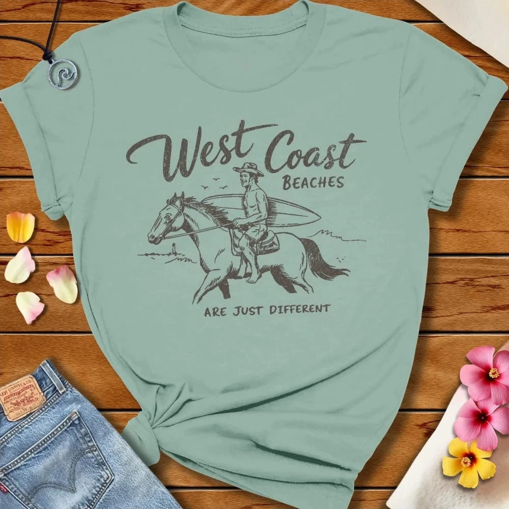 Just Different Tee Dusty Blue by Salty By Choice™ We love the beach ocean and anything around water.