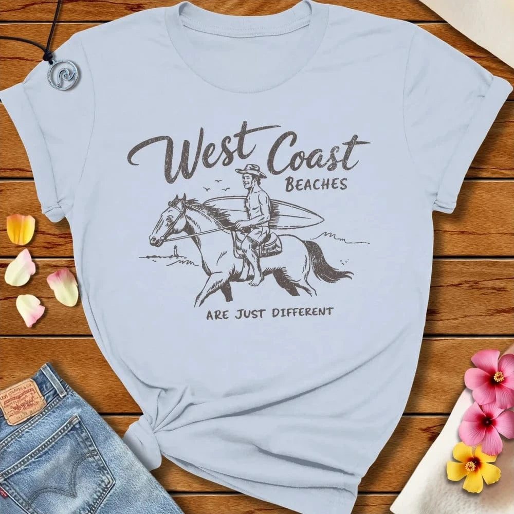 Just Different Tee Light Blue by Salty By Choice™ We love the beach ocean and anything around water.