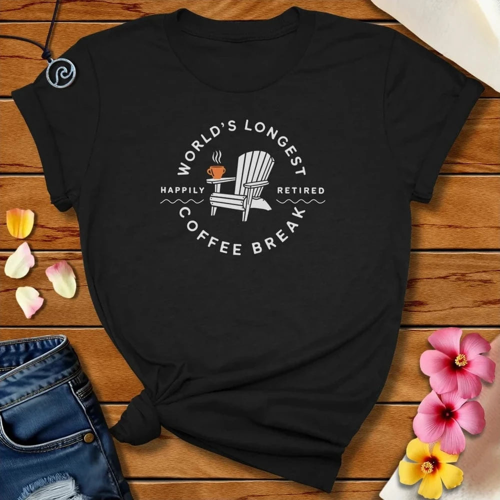 Longest Coffee Tee Black Heather by Salty By Choice™ We love the beach ocean and anything around water.
