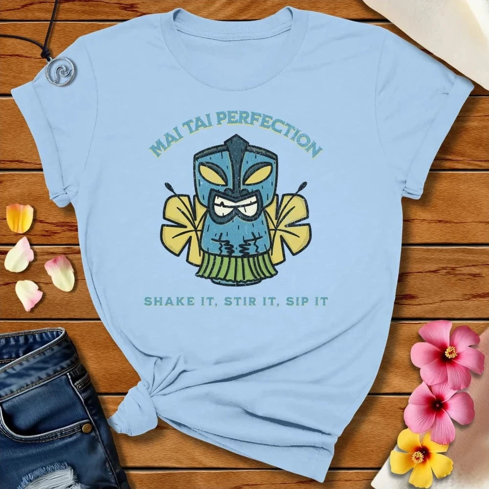 Mai Tai Perfection Tee Baby Blue by Salty By Choice™ We love the beach ocean and anything around water.