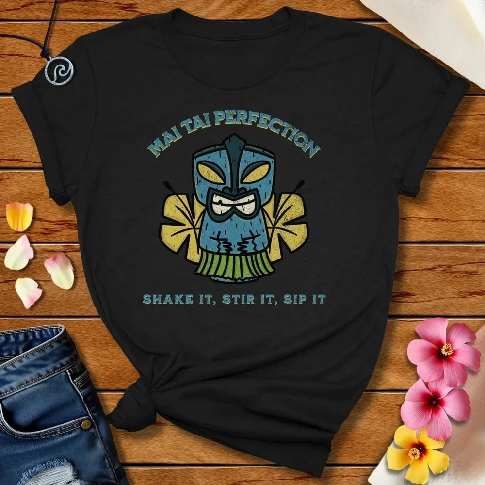 Mai Tai Perfection Tee Black by Salty By Choice™ We love the beach ocean and anything around water.