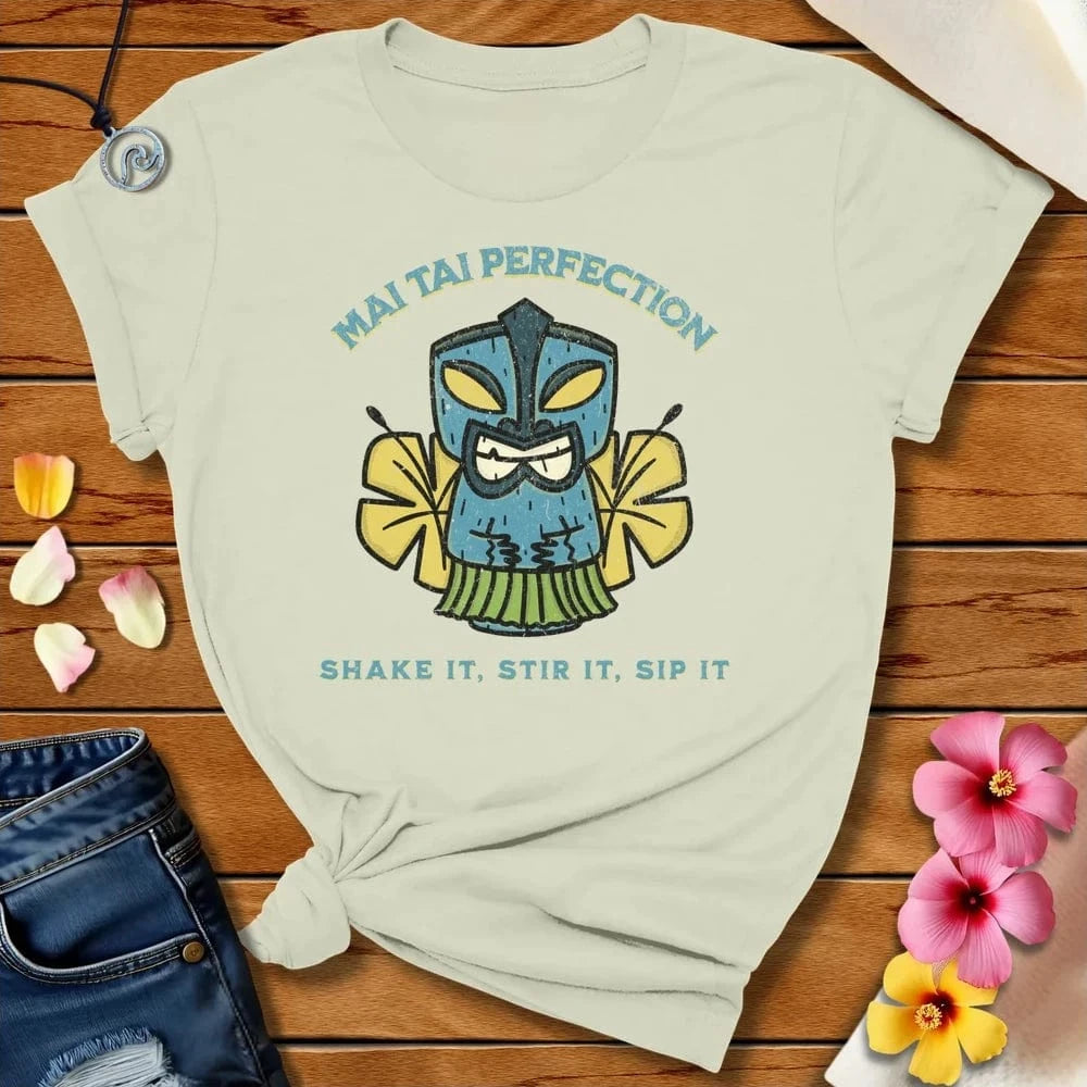 Mai Tai Perfection Tee Citron by Salty By Choice™ We love the beach ocean and anything around water.