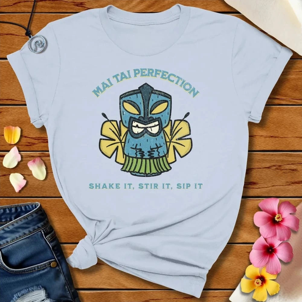 Mai Tai Perfection Tee Light Blue by Salty By Choice™ We love the beach ocean and anything around water.