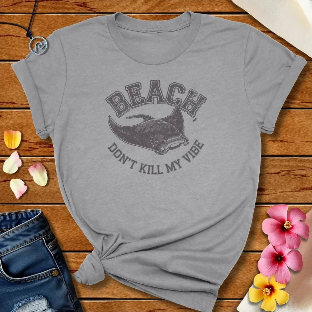 Manta Beach Tee Athletic Heather by Salty By Choice™ We love the beach ocean and anything around water.
