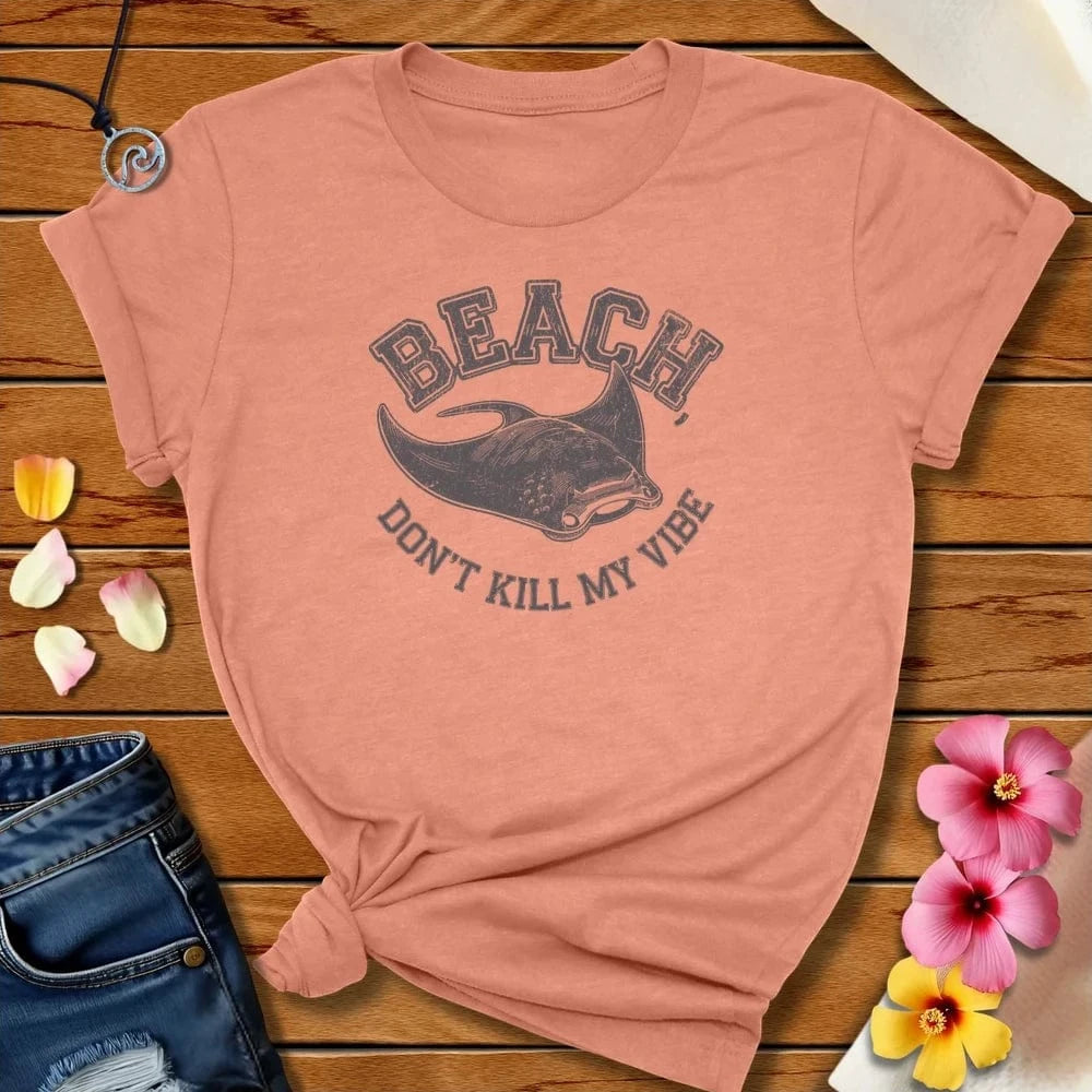 Manta Beach Tee Heather Prism Sunset by Salty By Choice™ We love the beach ocean and anything around water.
