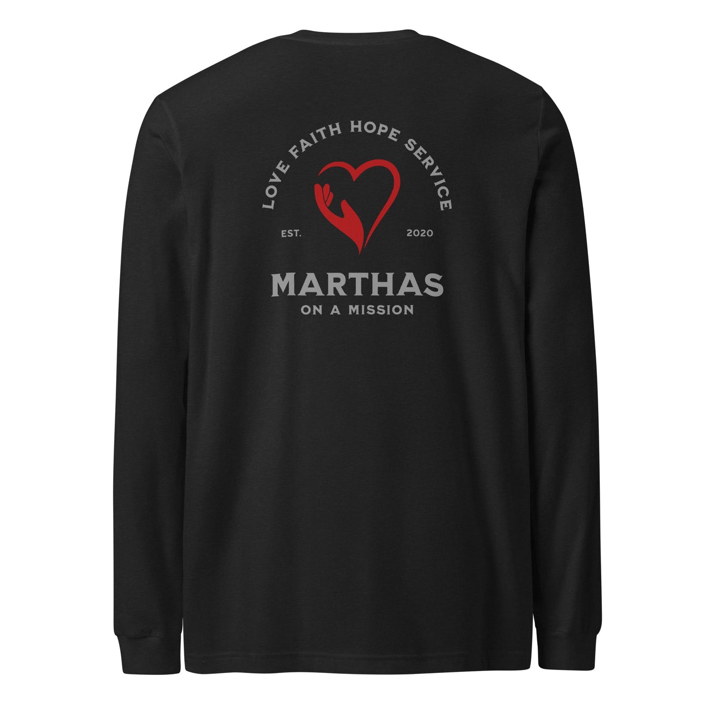 Martha's on a Mission Two Sided Unisex Long Sleeve Tee by Salty By Choice™ We love the ocean and Christian apparel