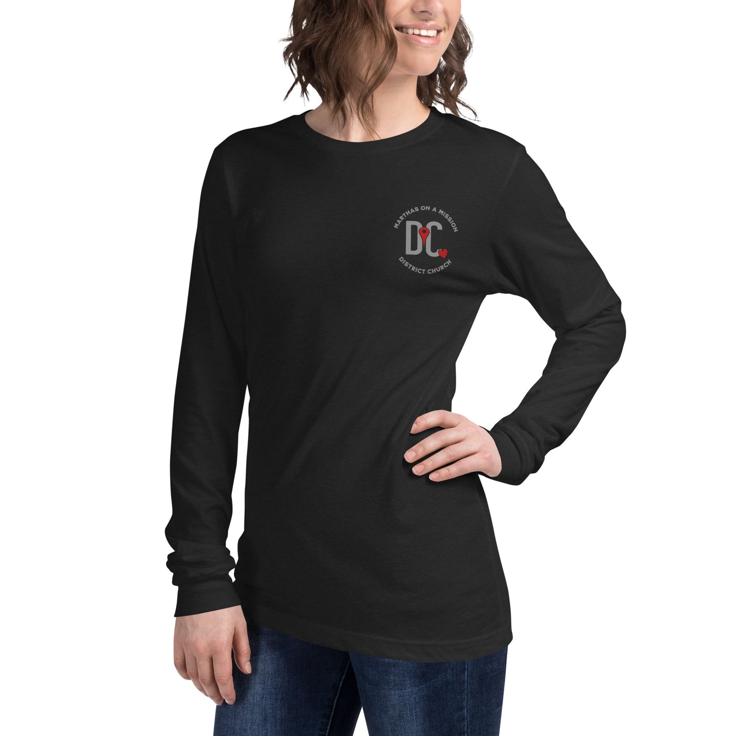 Martha's on a Mission Two Sided Unisex Long Sleeve Tee by Salty By Choice™ We love the ocean and Christian apparel