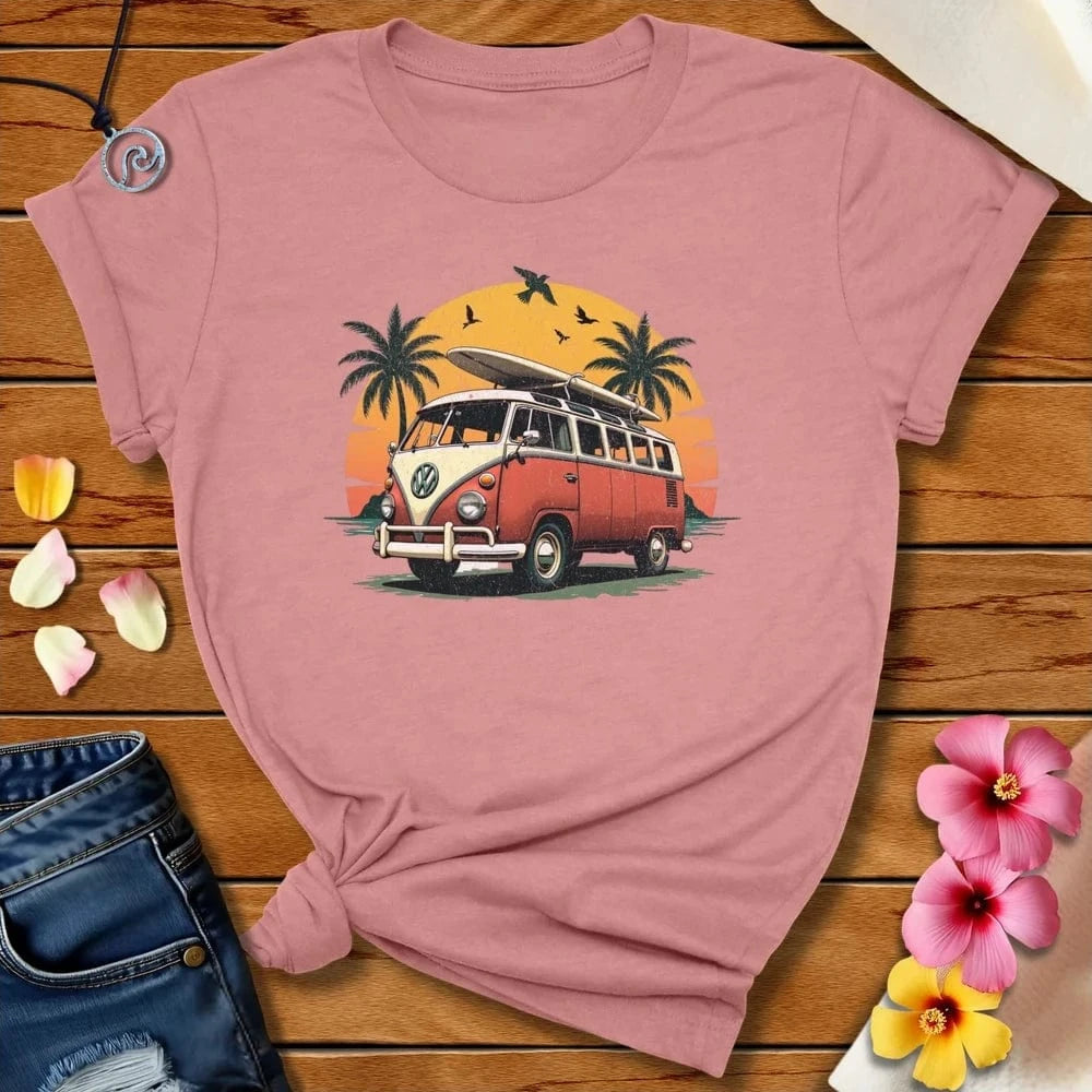 More Beach Tee Heather Mauve by Salty By Choice® We love the beach ocean and anything around water.