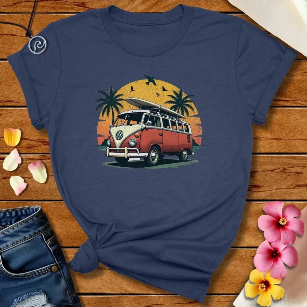 More Beach Tee Heather Navy by Salty By Choice® We love the beach ocean and anything around water.