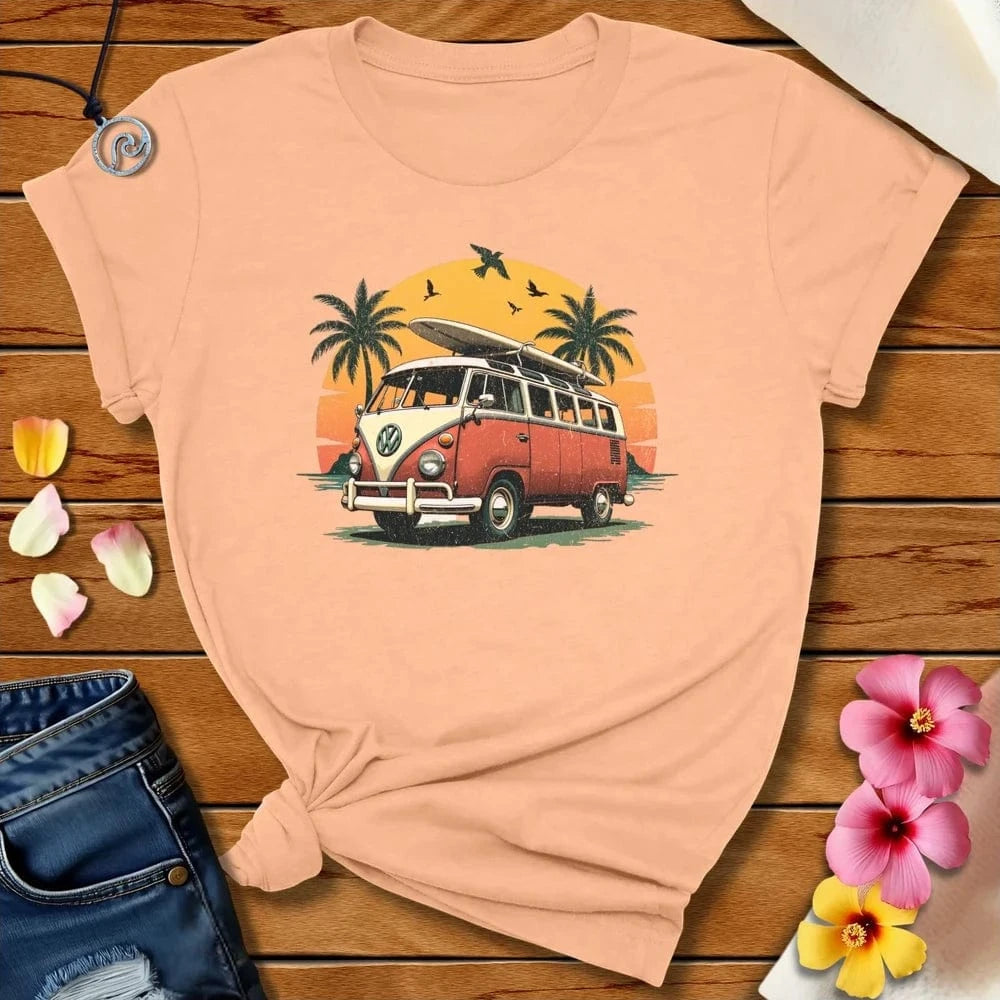 More Beach Tee Heather Peach by Salty By Choice® We love the beach ocean and anything around water.