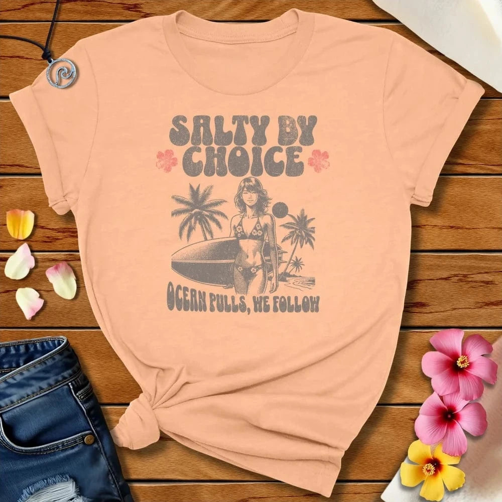 We Follow Tee Peach by Salty By Choice® We love the beach ocean and anything around water.