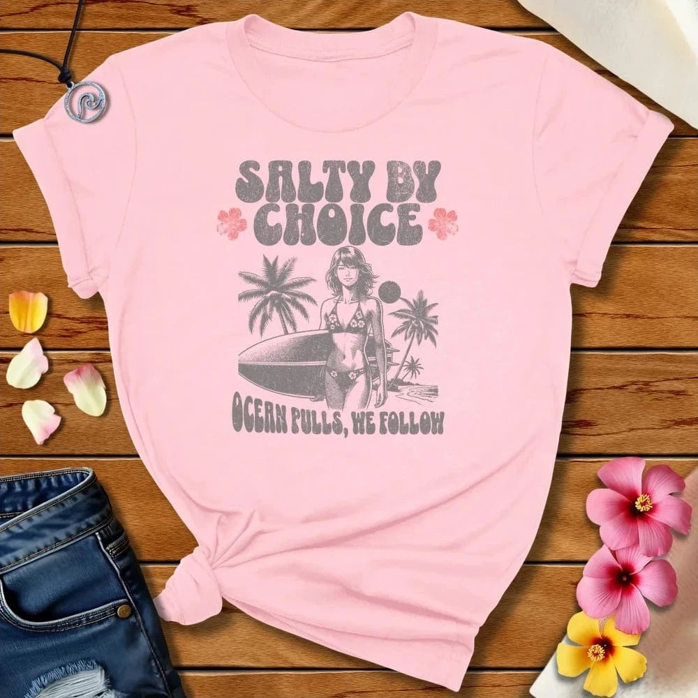 We Follow Tee Soft Pink by Salty By Choice® We love the beach ocean and anything around water.