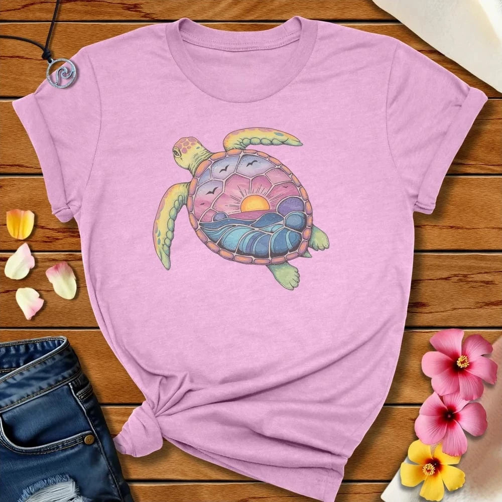 Ocean Turtle Tee Heather Prism Lilac by Salty By Choice™ We love the beach ocean and anything around water.