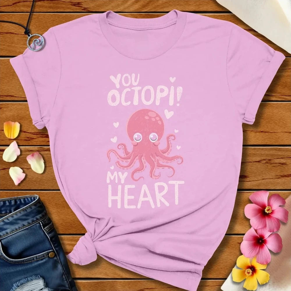 Octopi My Heart Tee Lilac by Salty By Choice® We love the beach ocean and anything around water.