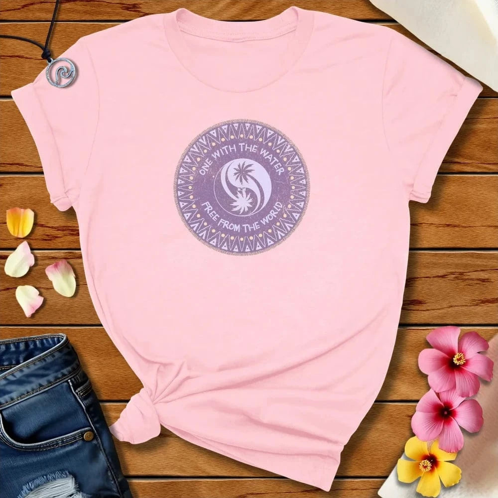 One With The Water Tee Soft Pink by Salty By Choice® We love the beach ocean and anything around water.