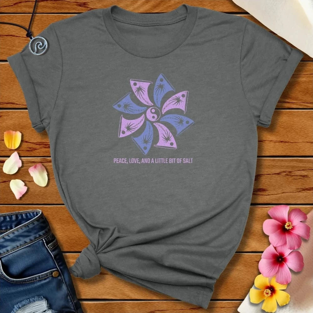 Peace Love Tee by Salty By Choice® We love the beach ocean and anything around water.