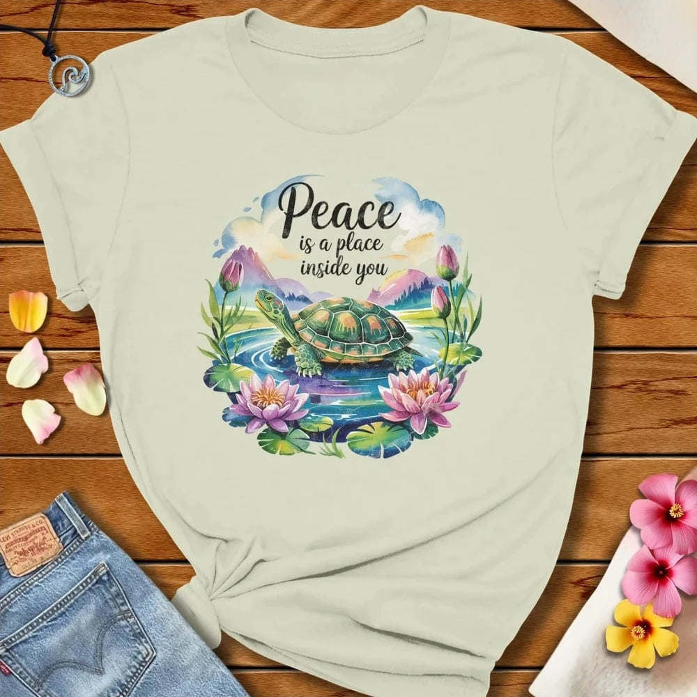 Peace Turtle Tee Citron by Salty By Choice™ We love the beach ocean and anything around water.