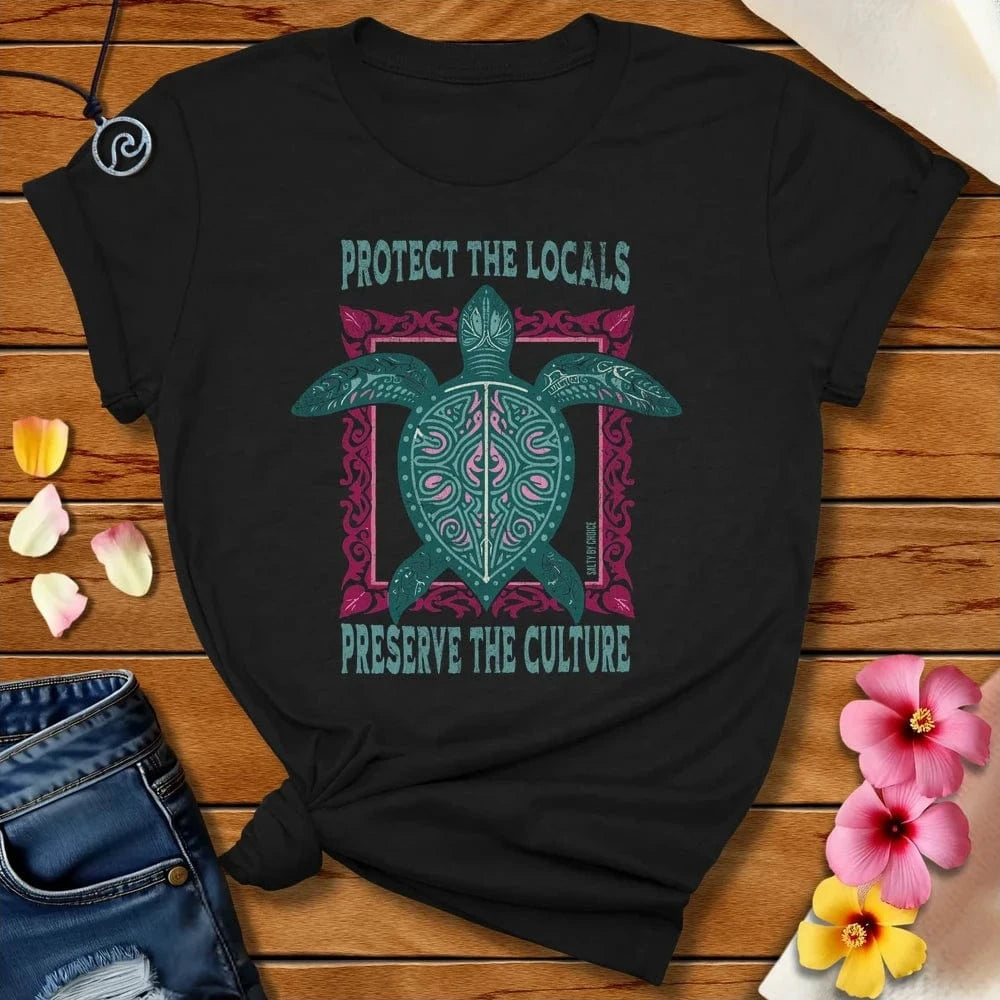 Protect The Locals Tee Black by Salty By Choice® We love the beach ocean and anything around water.