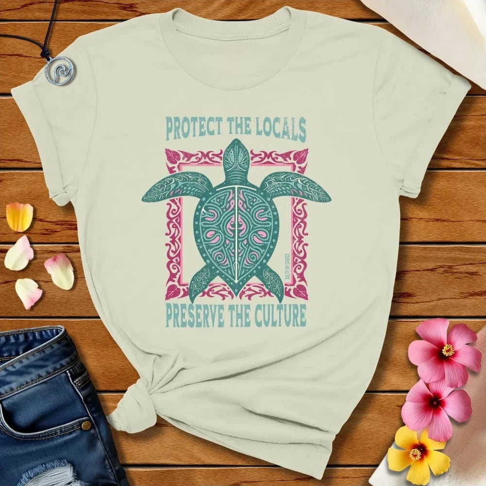 Protect The Locals Tee Citron by Salty By Choice® We love the beach ocean and anything around water.