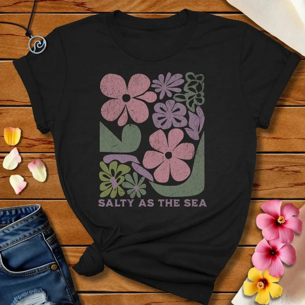 Salty as the Sea Tee Black Heather by Salty By Choice™ We love the beach ocean and anything around water.