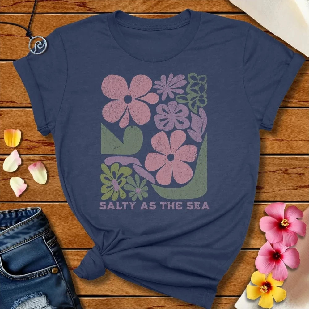 Salty as the Sea Tee Heather Navy by Salty By Choice™ We love the beach ocean and anything around water.