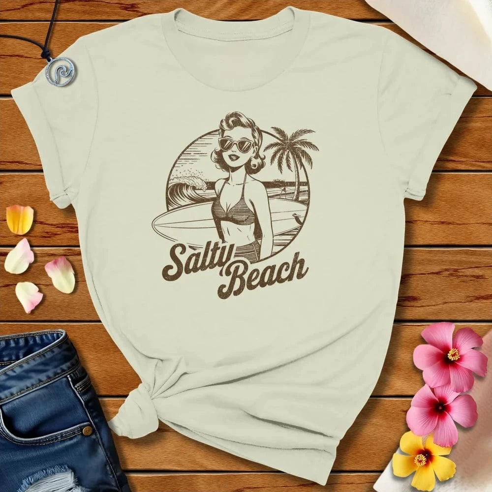 Salty Beach Tee Citron by Salty By Choice™ We love the beach ocean and anything around water.