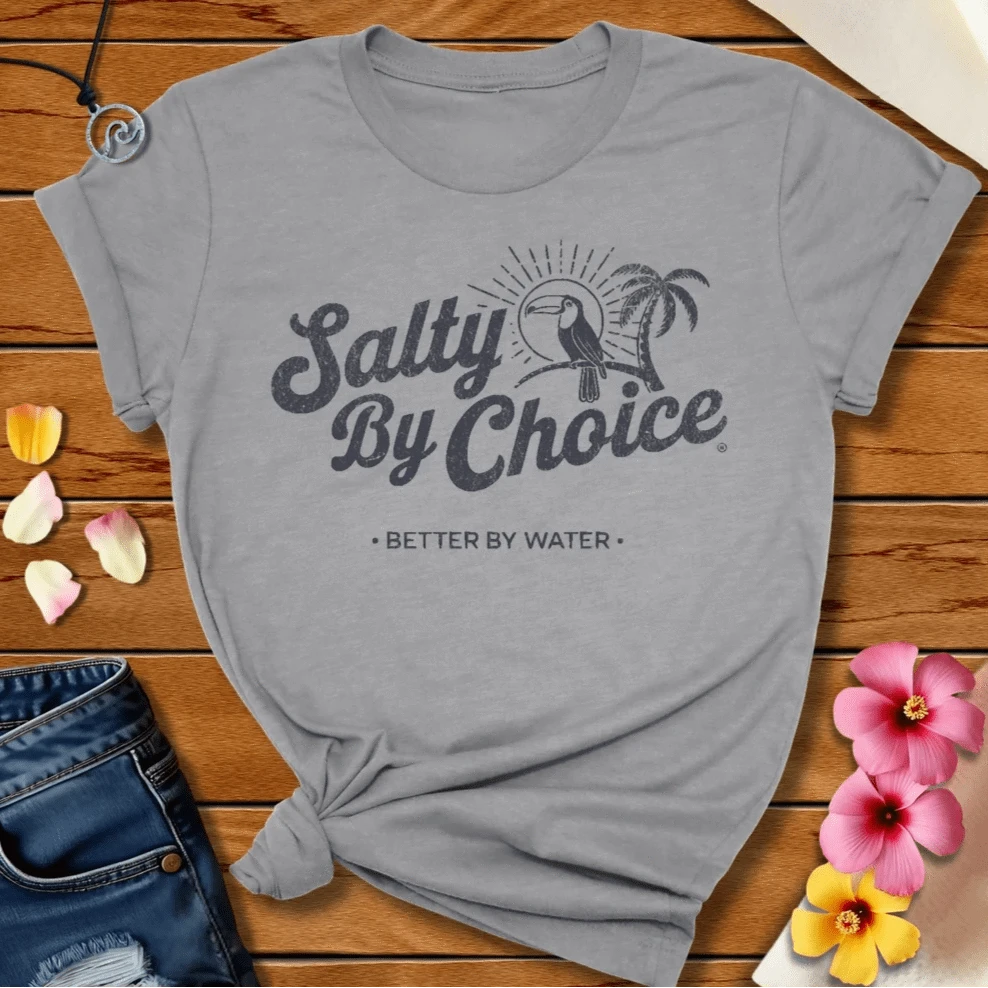 Salty Bird Tee Athletic Heather by Salty By Choice® We love the beach ocean and anything around water.