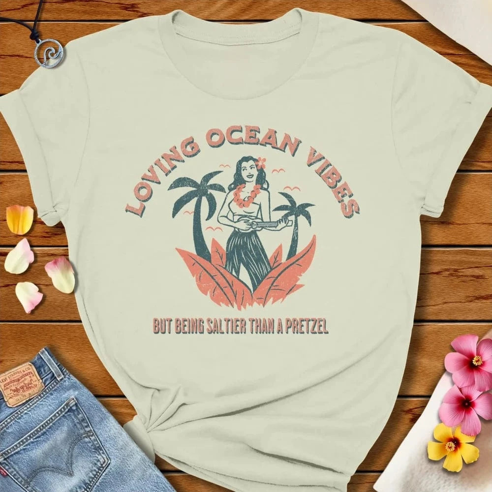 Salty Pretzel Tee Citron by Salty By Choice™ We love the beach ocean and anything around water.