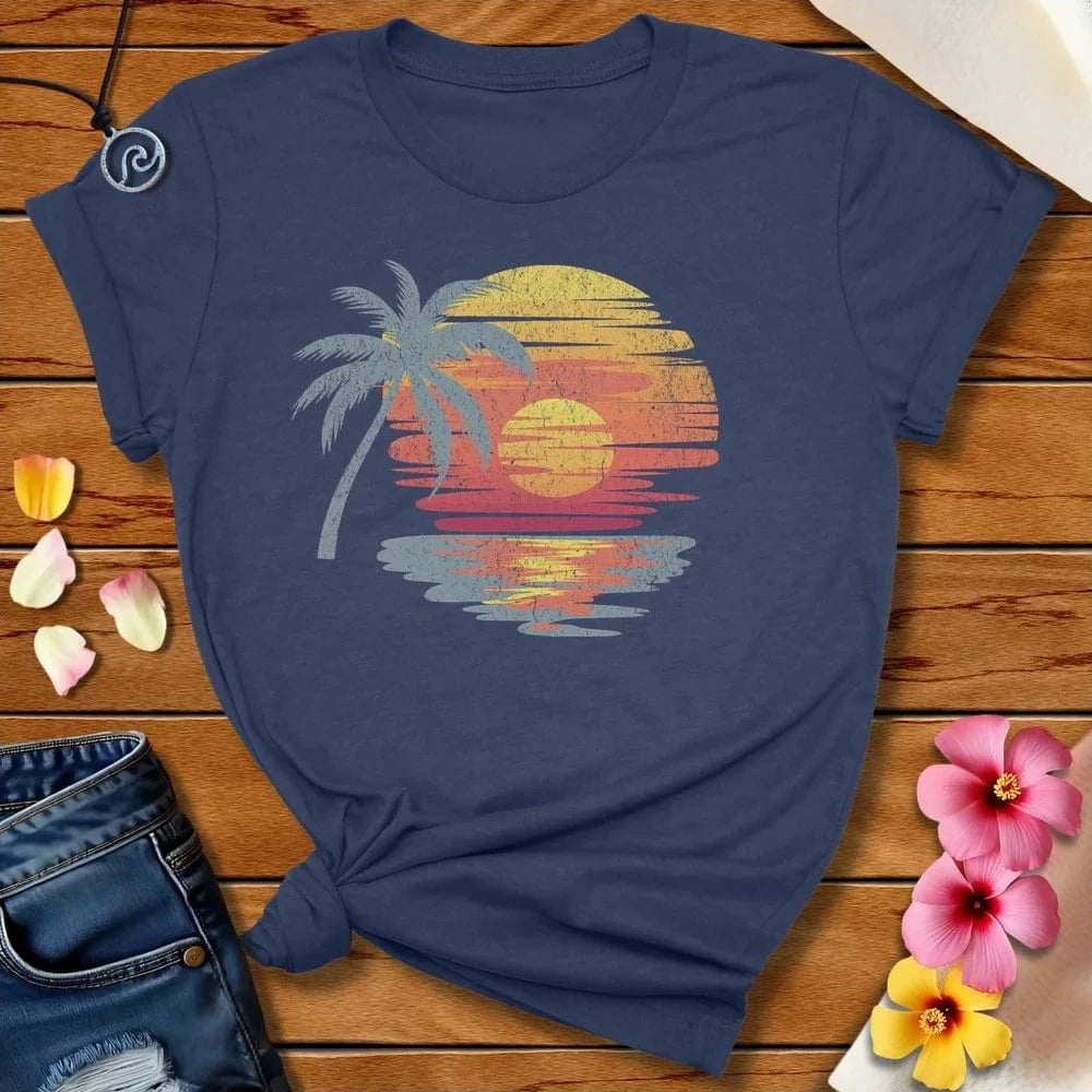 Simple Beach Tee Heather Navy by Salty By Choice™ We love the beach ocean and anything around water.