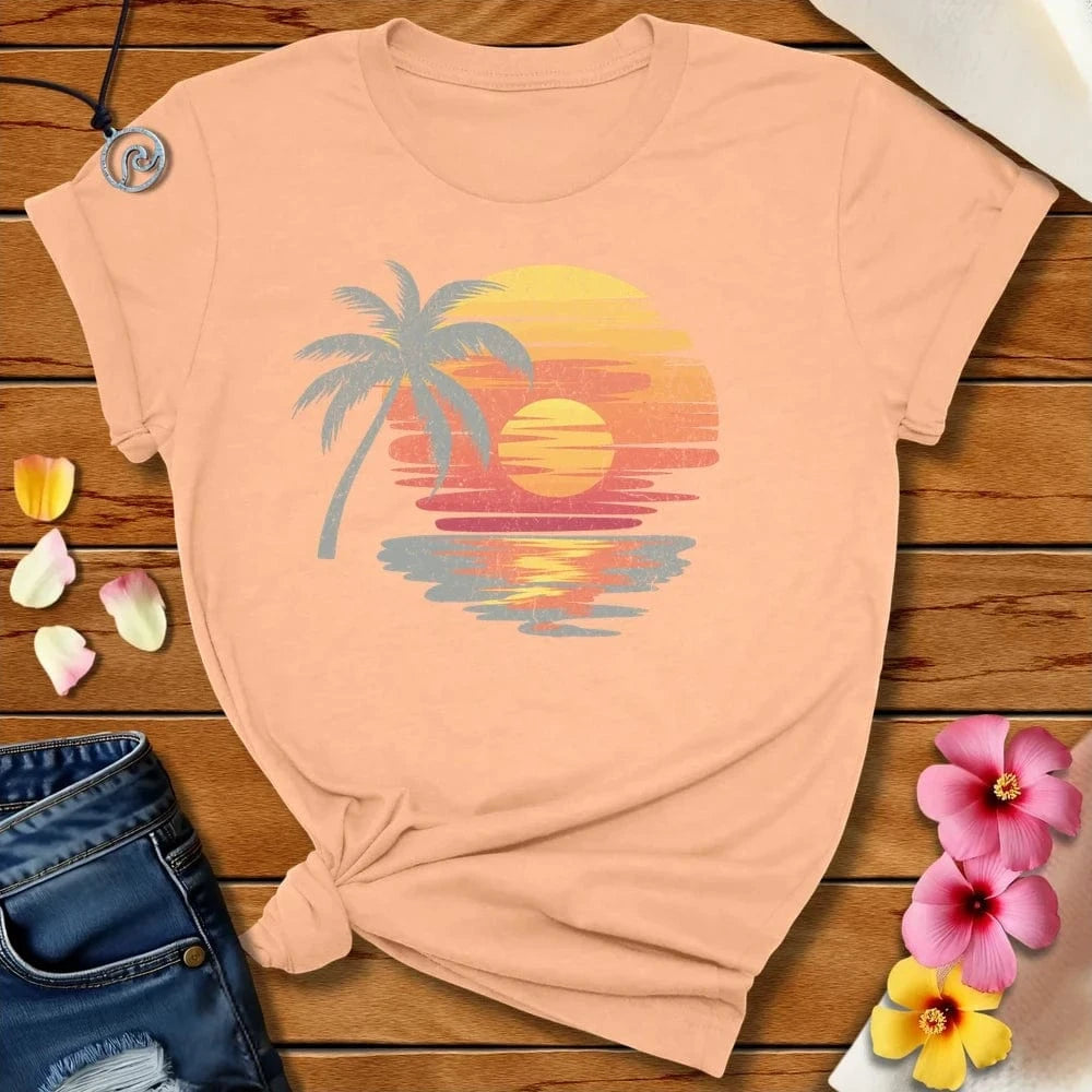 Simple Beach Tee Heather Peach by Salty By Choice™ We love the beach ocean and anything around water.