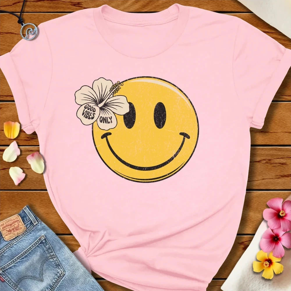 Smile Tee Soft Pink by Salty By Choice™ We love the beach ocean and anything around water.