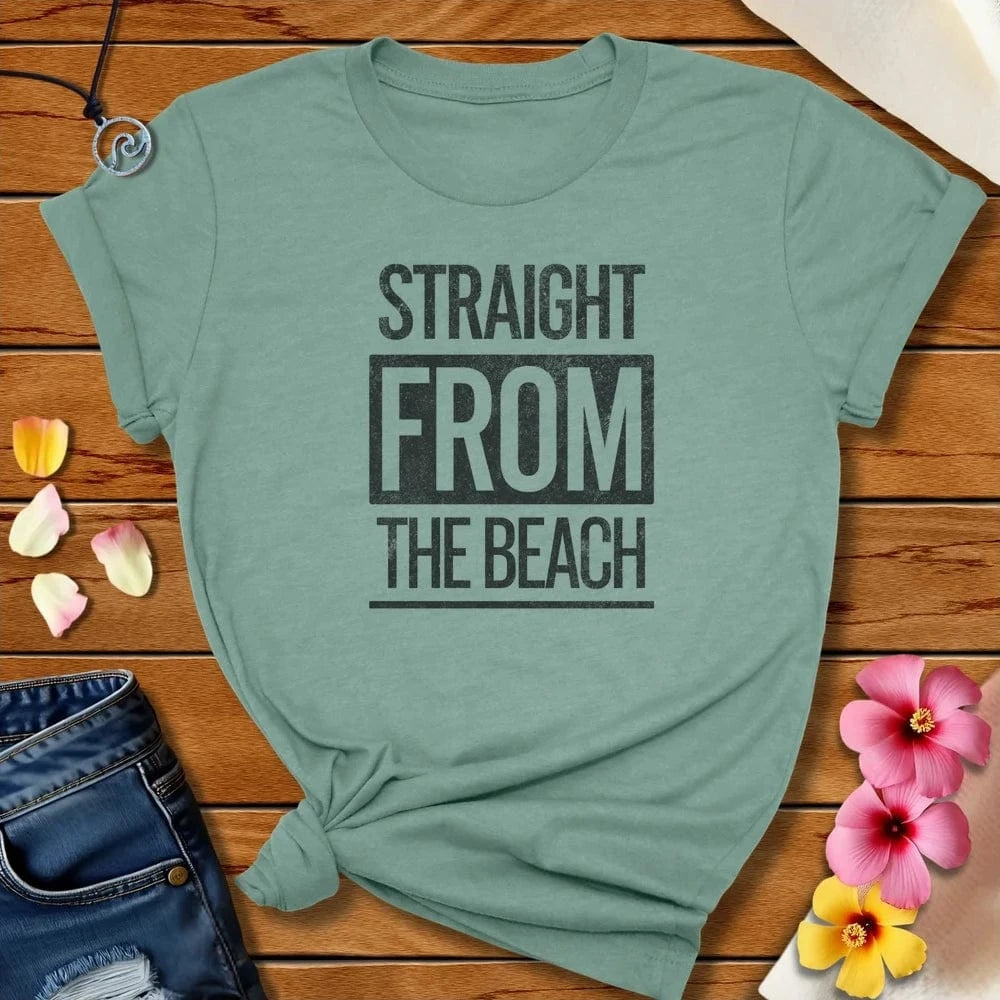 Straight Tee Heather Prism Dusty Blue by Salty By Choice® We love the beach ocean and anything around water.