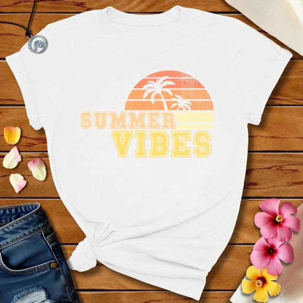 Summer Vibes Tee White by Salty By Choice® We love the beach ocean and anything around water.