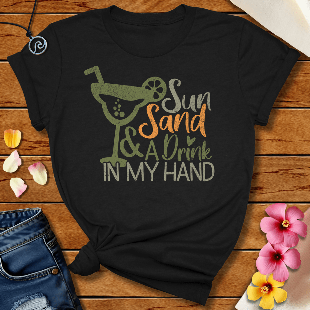 Sun And Sand Tee Black by Salty By Choice® We love the beach ocean and anything around water.