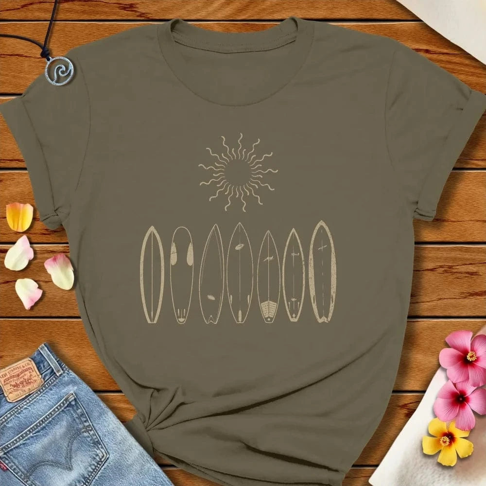 Sun And Surf Tee Army by Salty By Choice™ We love the beach ocean and anything around water.