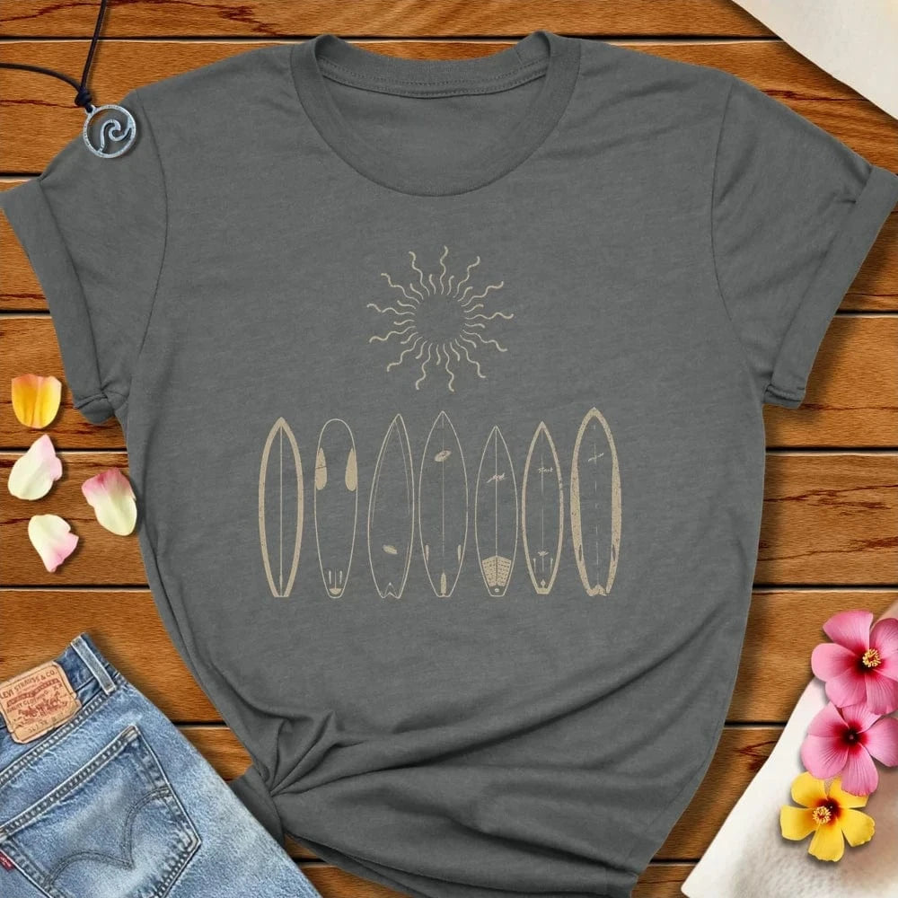 Sun And Surf Tee Deep Heather by Salty By Choice™ We love the beach ocean and anything around water.